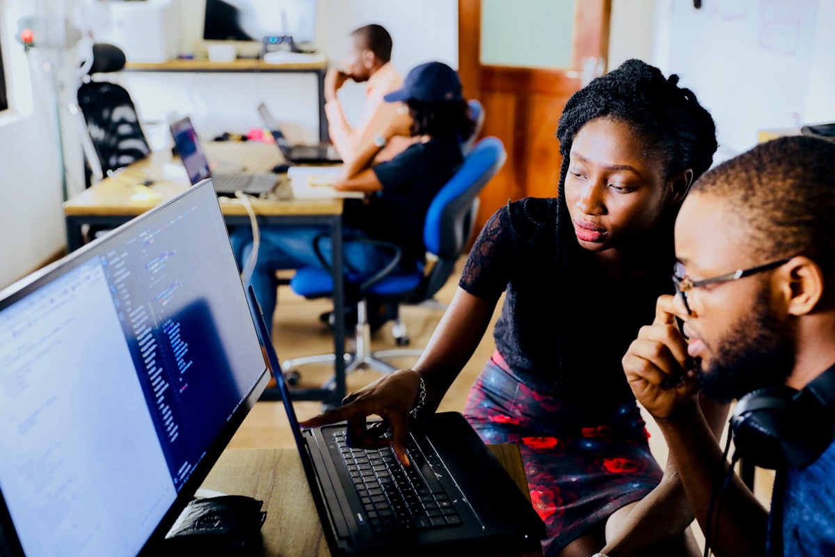 GamyGroup consultants working together on a technology solution